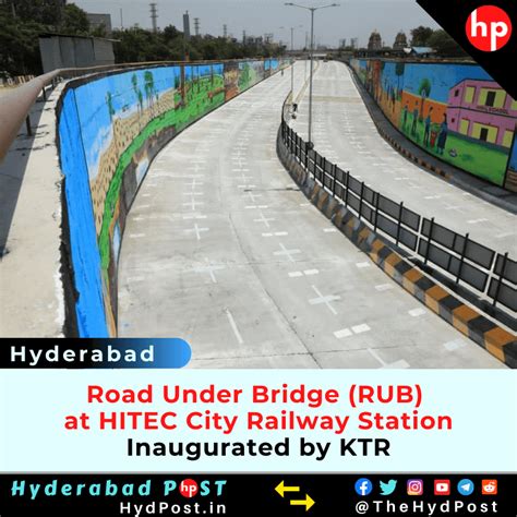 Hyderabad: Road Under Bridge (RUB) at HITEC City Railway Station ...