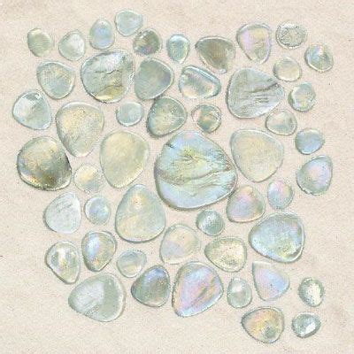 Glass Pebbles Mosaic Petra Iridescent Mosiac Tile, Glass Tile ...