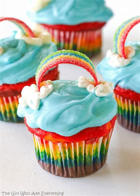 Rainbow Cupcakes Recipe The Girl Who Ate Everything