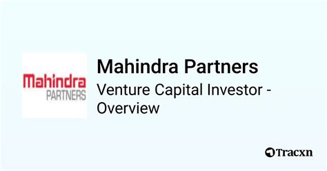 Mahindra Partners Investor Profile Portfolio Team Tracxn