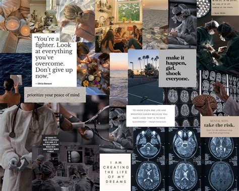 Desktop Vision Board Vision Board Collage Vision Board Wallpaper