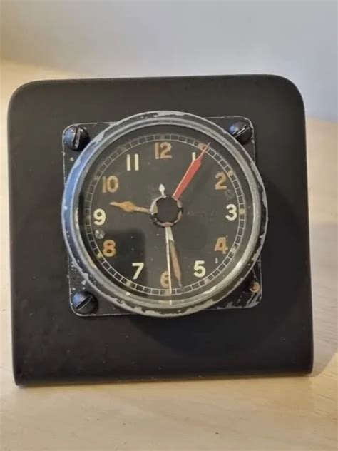 Ww2 Raf Vintage 1942 6a 1002 1 Day Aircraft Cockpit Clock Spitfire Hurricane £180 00 Picclick Uk