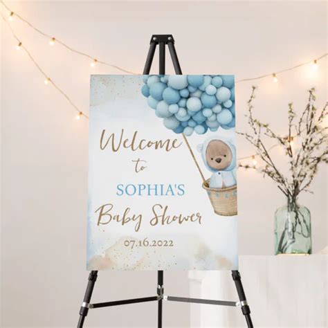 We Can Bearly Wait Baby Shower Welcome Sign Zazzle