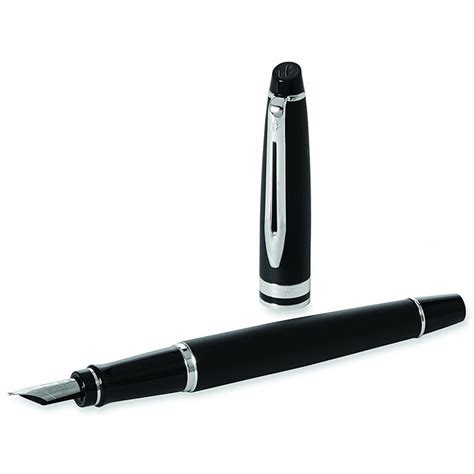 Stylo Plume Waterman Expert Noir Mat Chromé