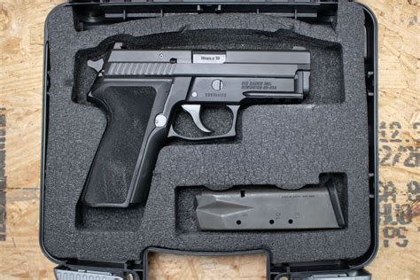 Sig Sauer P229 9mm Police Trade In Pistol With Srt Trigger And Night Sights Very Good Condition