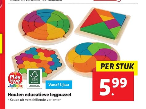 Houten Educatieve Legpuzzel Aanbieding Bij Lidl