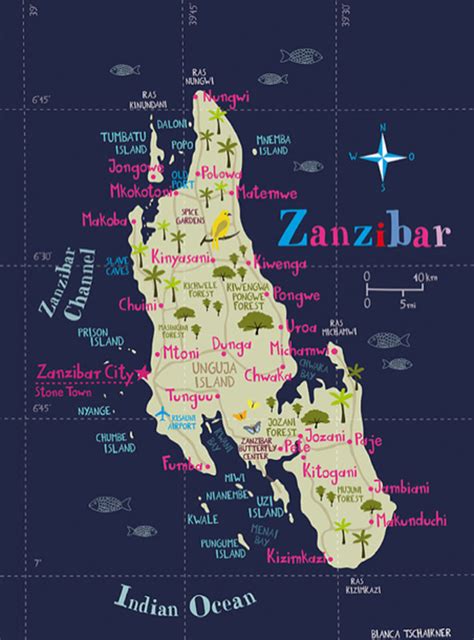 Zanzibar Map With Hotels - My Maps