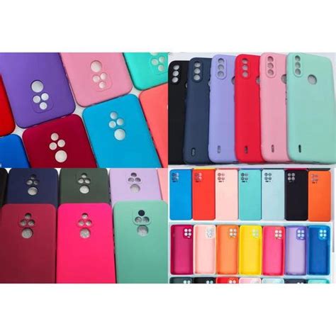 Capa Capinha Case De Silicone Aveludado Colorida Compativel Moto E E