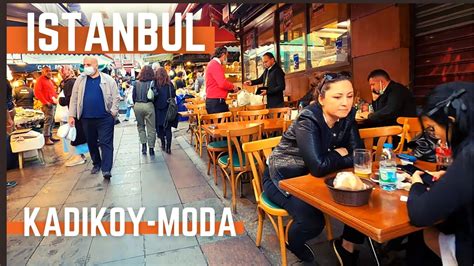 Walking Tour Istanbul Turkey 2021 Kadıköy District Moda Neighbourhood