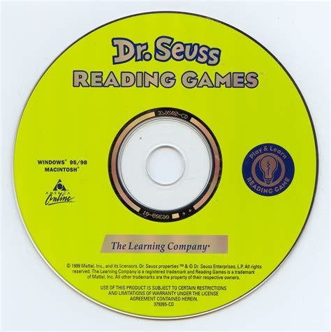 Dr. Seuss Reading Games (The Learning Company)(Mattel Inc.)(1999 ...