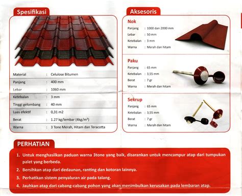 Atap Bitumen Onduvilla Cv Multi Griya Bangunan