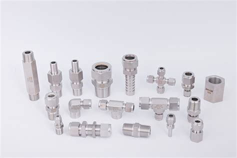 Stainless Steel 316 Compression Fittings Double Ferrule Metric 12mm Tube Fittings Swagelok Type