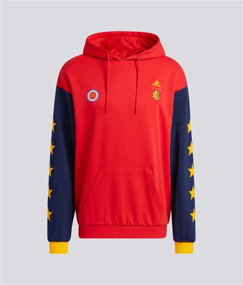 Adidas Originals - ERIC EMANUEL MCDONALD'S HOODIE 'RED' - VegNonVeg