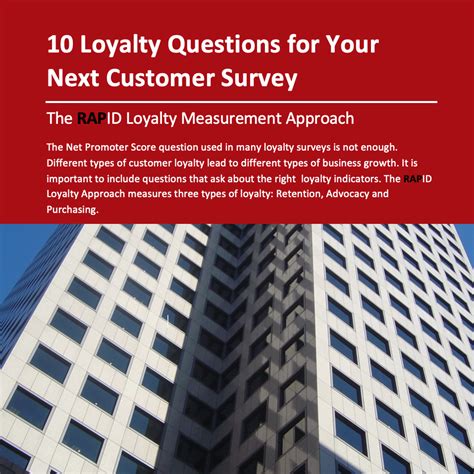 10 Loyalty Questions For Your Next Customer Survey Free White Paper