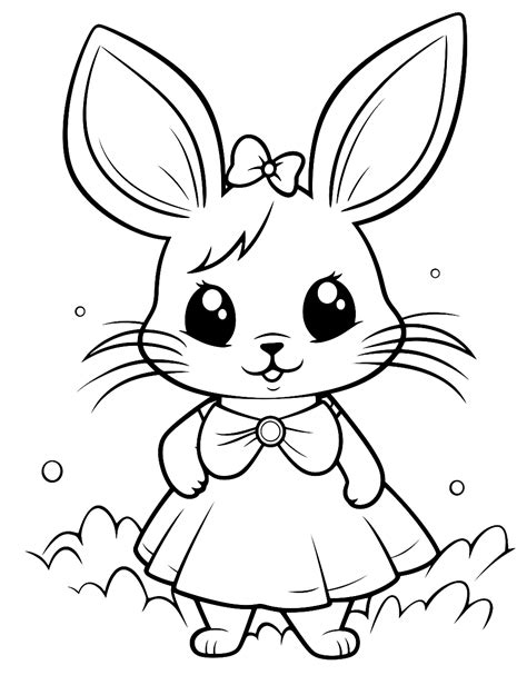 Girls Unleashing Their Inner Artists Coloring Pages Bunny Coloring