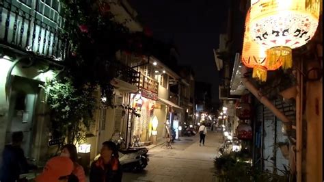 美麗的神農街夜色 Taiwan Tainan Shennong Street night 台湾台南夜の美し神農街 YouTube