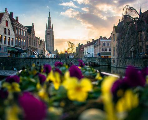 Bruges Belgium February 2018 in the Winter Editorial Stock Image ...