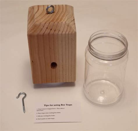 Hanging Wood Carpenter Bee Trap No Chemicals Ebay