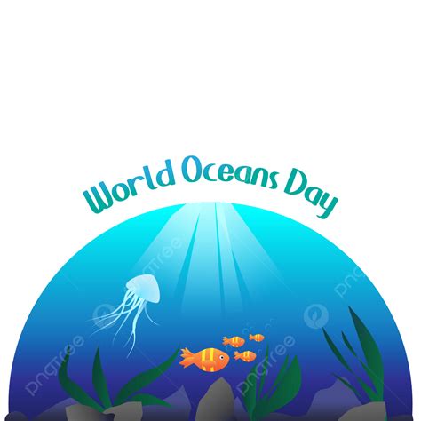 World Oceans Day Vector Png Images World Oceans Day Half Circle Ocean