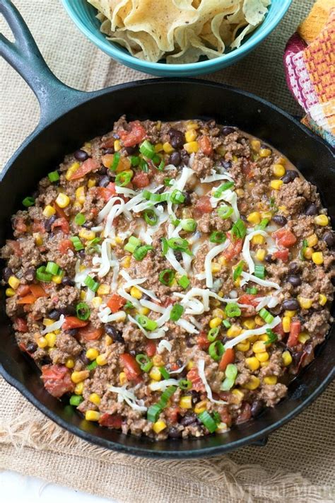 Taco Dip With Meat NO Cream Cheese Dairy Free Taco Dip