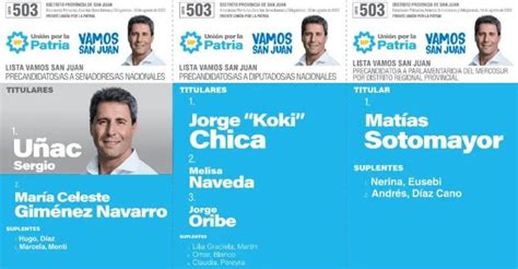 Subagrupaci N Vamos San Juan Muestra Sus Precandidatos A Senadores