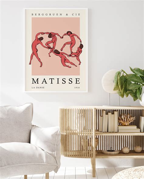 Henri Matisse Dance Poster Matisse Exhibition Print Wall Art Etsy