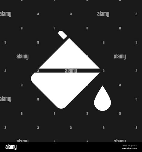 Paint Bucket Tool Dark Mode Glyph Ui Icon Stock Vector Image Art Alamy