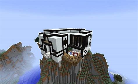 Modern Cliff Mansion Minecraft Map