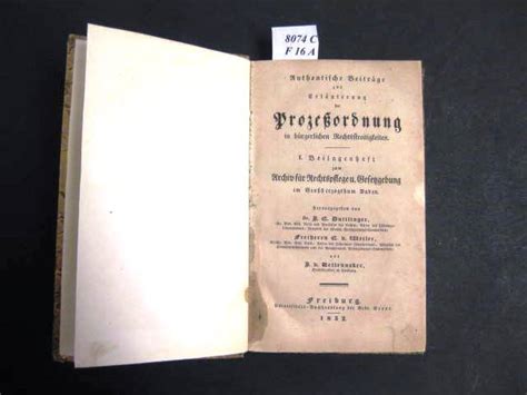 Authentische Beiträge zur Erläuterung der Prozeßordnung in bürgerlichen