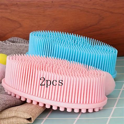 Soft Silicone Body Scrubber Scalp Massager Shampoo Brush Temu New Zealand