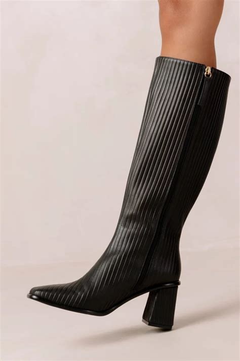 Alohas East Pleated Knee High Leather Boots Urban Outfitters