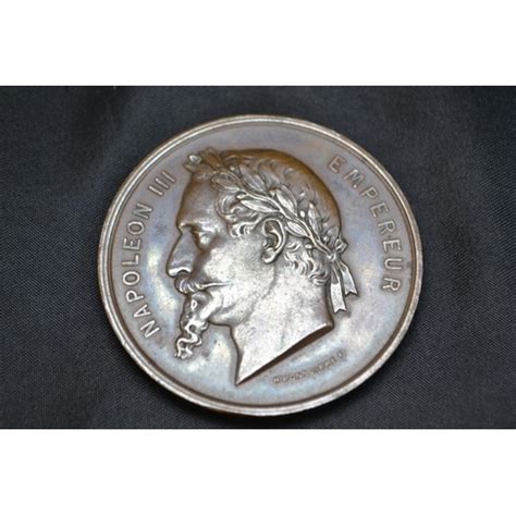 French Medal Napoleon Iii Empereur Exposition Universelle De