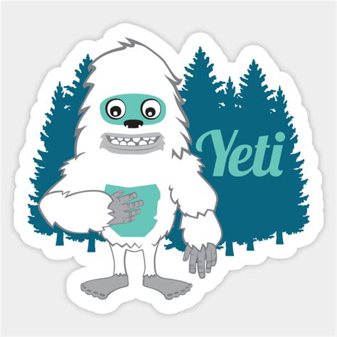 Yeti - Bigfoot - Sticker | TeePublic