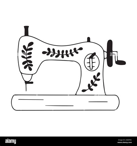 Vintage Sewing Machine Vector