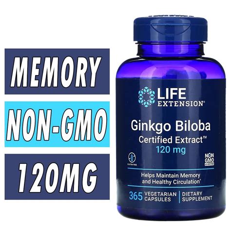 Ginkgo Biloba Life Extension Memory Health