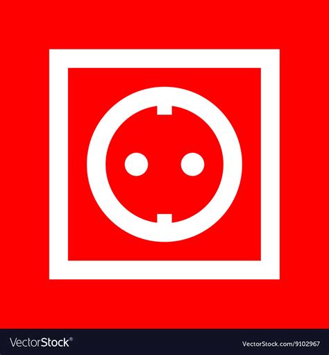 electrical socket sign royalty  vector image