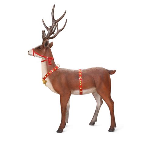 Christmas Reindeer Statue Standing Life Size