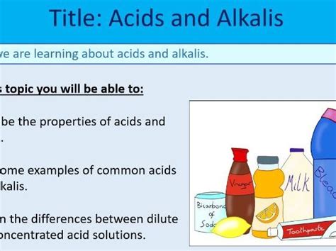 Ks3 Year 7 Acids And Alkalis Teaching Resources