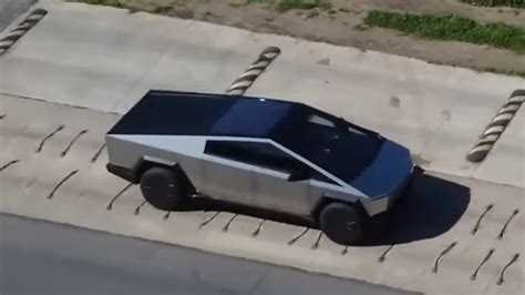 See How The Tesla Cybertruck’s Suspension Handles Rough Roads In Drone Footage Carscoops