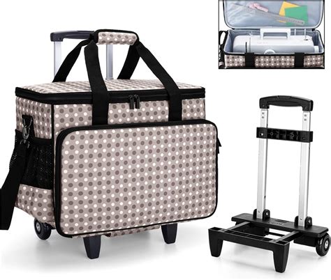 Yarwo Maletas De Transporte Para M Quinas De Coser Bolsa De Trolley