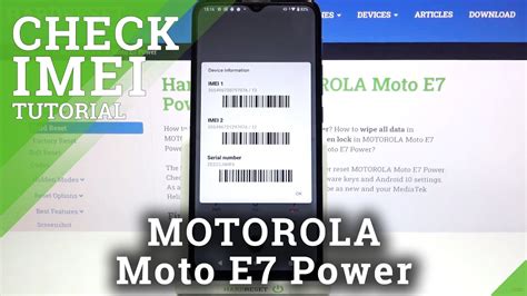 How To Check IMEI And Serial Number On MOTOROLA Moto E7 Power Find