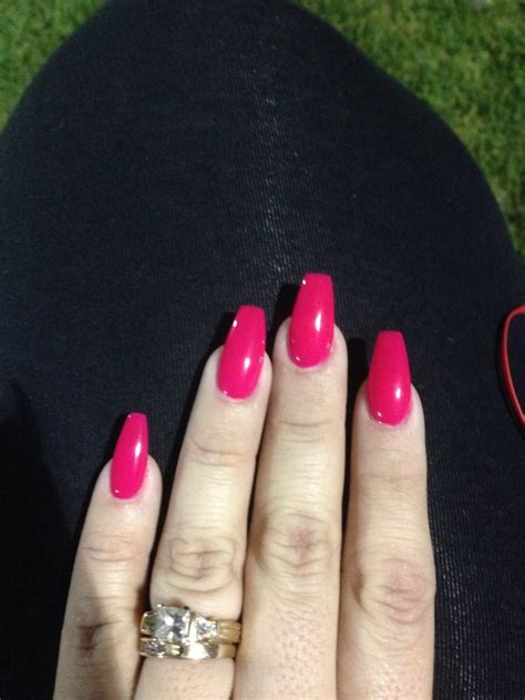 Famous Hot Pink Coffin Nail Designs Ideas Inya Head