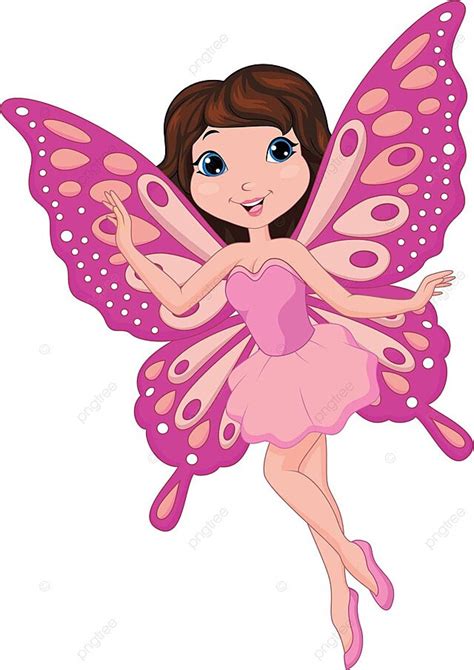 Cute Pink Fairy Cartoon Magic Sensuality Female Vector Magic