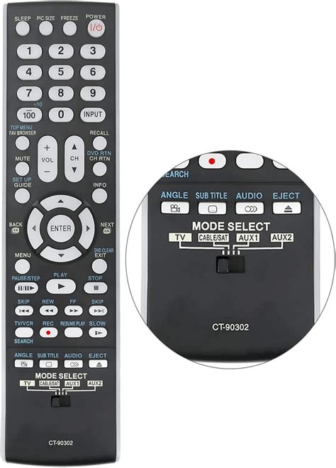 PERFASCIN CT 90302 Replaced Remote Control Fit For Toshiba TV 22AV500