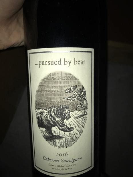 2016 Pursued By Bear Cabernet Sauvignon Pursued By Bear Usa