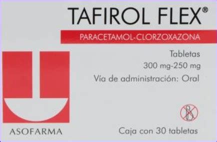 TAFIROL FLEX 30 TABLETAS 250MG FARMACIA RIVAS DEL CENTRO