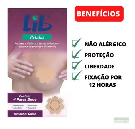 Protetores De Seios Lib P Talas Pares Bege Modelador Lib