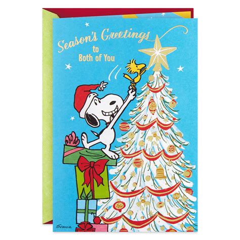 Peanuts® Snoopy Seasons Greetings Christmas Card For Both Greeting