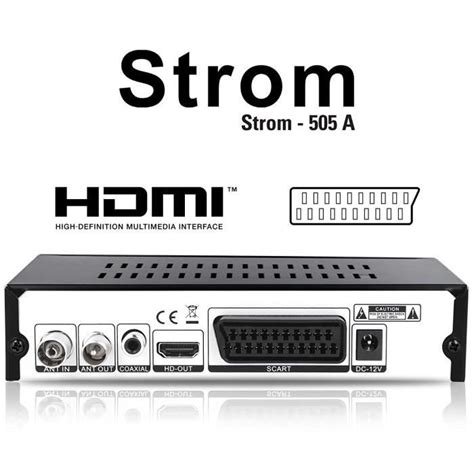 Strom 505 TNT HD Decodeur TNT HD Pour TV Recepteur TNT HD