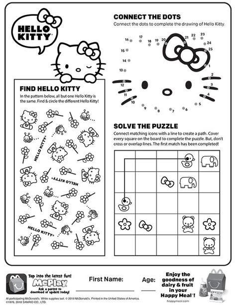 Hello Kitty Math Worksheets Hello Kitty Math Workbook